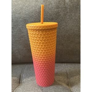 Mainstays 26oz Double Wall Plastic Ombre Tumbler